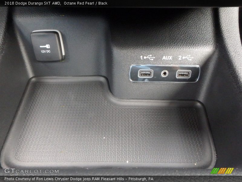 Octane Red Pearl / Black 2018 Dodge Durango SXT AWD