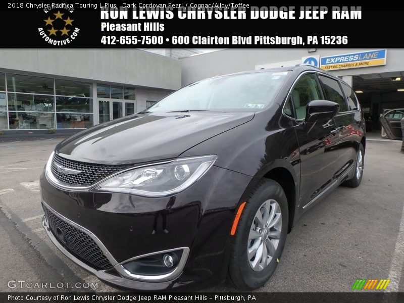 Dark Cordovan Pearl / Cognac/Alloy/Toffee 2018 Chrysler Pacifica Touring L Plus