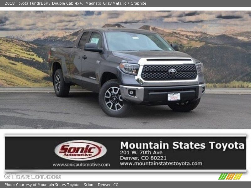 Magnetic Gray Metallic / Graphite 2018 Toyota Tundra SR5 Double Cab 4x4