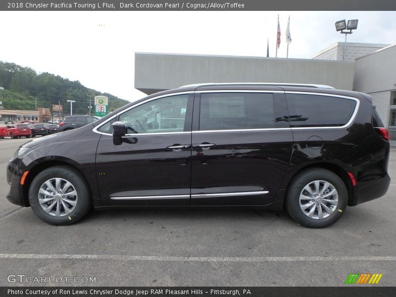 Dark Cordovan Pearl / Cognac/Alloy/Toffee 2018 Chrysler Pacifica Touring L Plus