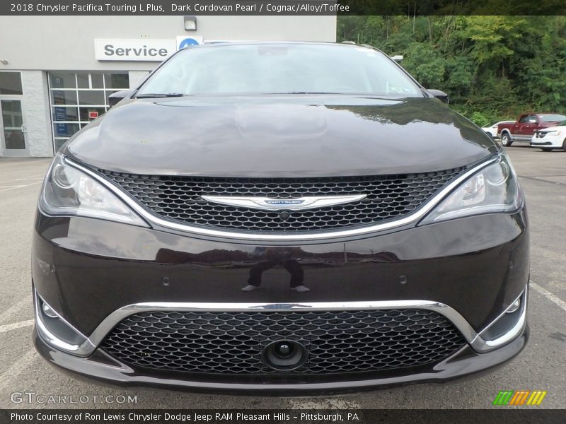 Dark Cordovan Pearl / Cognac/Alloy/Toffee 2018 Chrysler Pacifica Touring L Plus