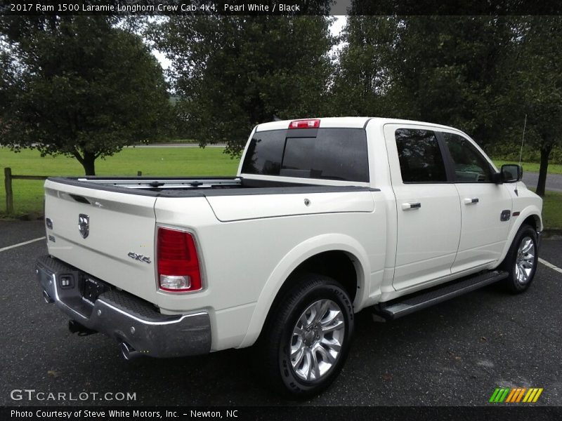 Pearl White / Black 2017 Ram 1500 Laramie Longhorn Crew Cab 4x4