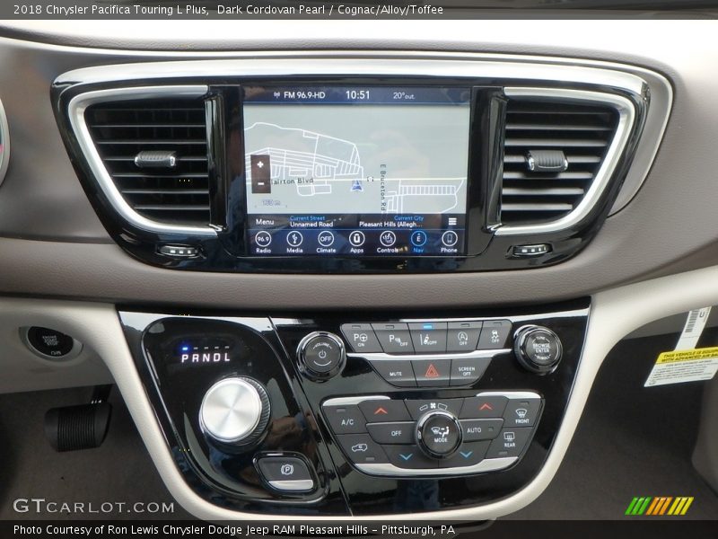 Controls of 2018 Pacifica Touring L Plus