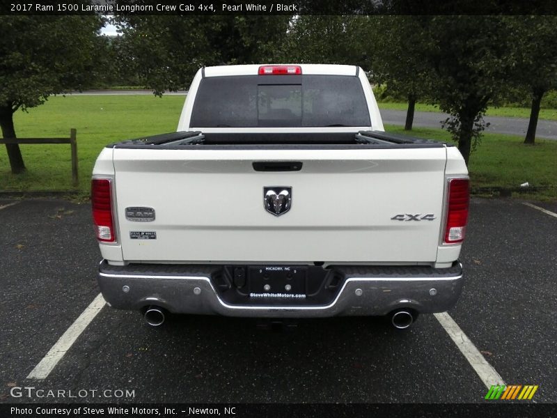 Pearl White / Black 2017 Ram 1500 Laramie Longhorn Crew Cab 4x4
