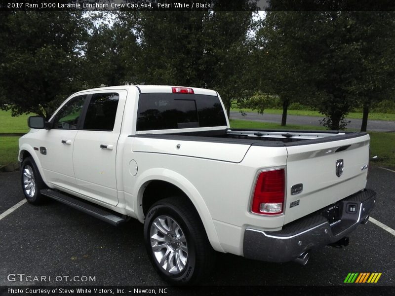 Pearl White / Black 2017 Ram 1500 Laramie Longhorn Crew Cab 4x4
