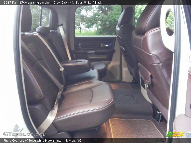 Pearl White / Black 2017 Ram 1500 Laramie Longhorn Crew Cab 4x4