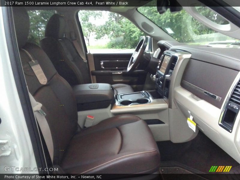 Pearl White / Black 2017 Ram 1500 Laramie Longhorn Crew Cab 4x4