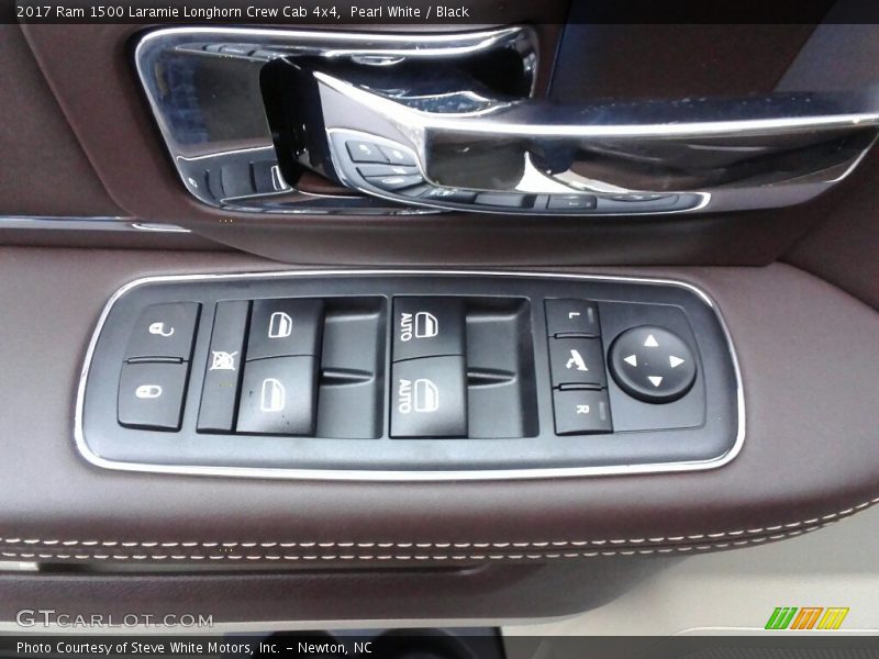 Pearl White / Black 2017 Ram 1500 Laramie Longhorn Crew Cab 4x4
