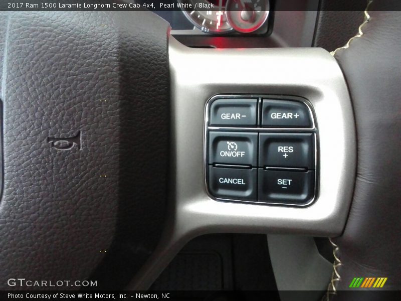 Pearl White / Black 2017 Ram 1500 Laramie Longhorn Crew Cab 4x4