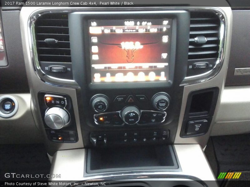 Pearl White / Black 2017 Ram 1500 Laramie Longhorn Crew Cab 4x4