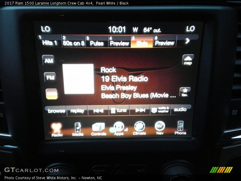 Pearl White / Black 2017 Ram 1500 Laramie Longhorn Crew Cab 4x4