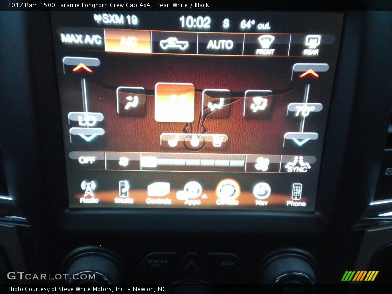 Pearl White / Black 2017 Ram 1500 Laramie Longhorn Crew Cab 4x4