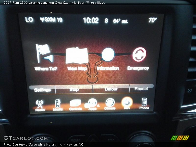 Pearl White / Black 2017 Ram 1500 Laramie Longhorn Crew Cab 4x4