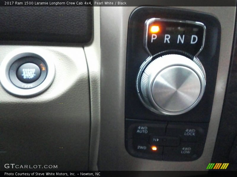 Pearl White / Black 2017 Ram 1500 Laramie Longhorn Crew Cab 4x4