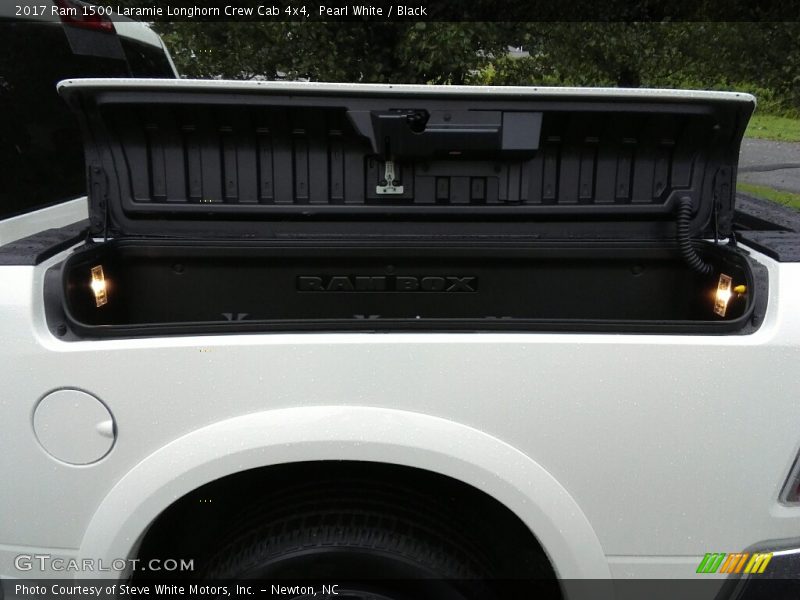 Pearl White / Black 2017 Ram 1500 Laramie Longhorn Crew Cab 4x4