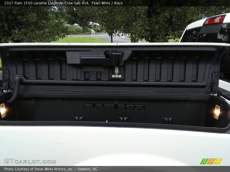 Pearl White / Black 2017 Ram 1500 Laramie Longhorn Crew Cab 4x4