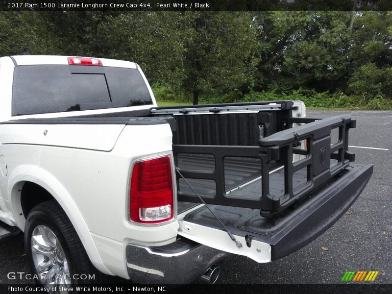 Pearl White / Black 2017 Ram 1500 Laramie Longhorn Crew Cab 4x4