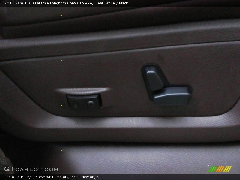 Pearl White / Black 2017 Ram 1500 Laramie Longhorn Crew Cab 4x4