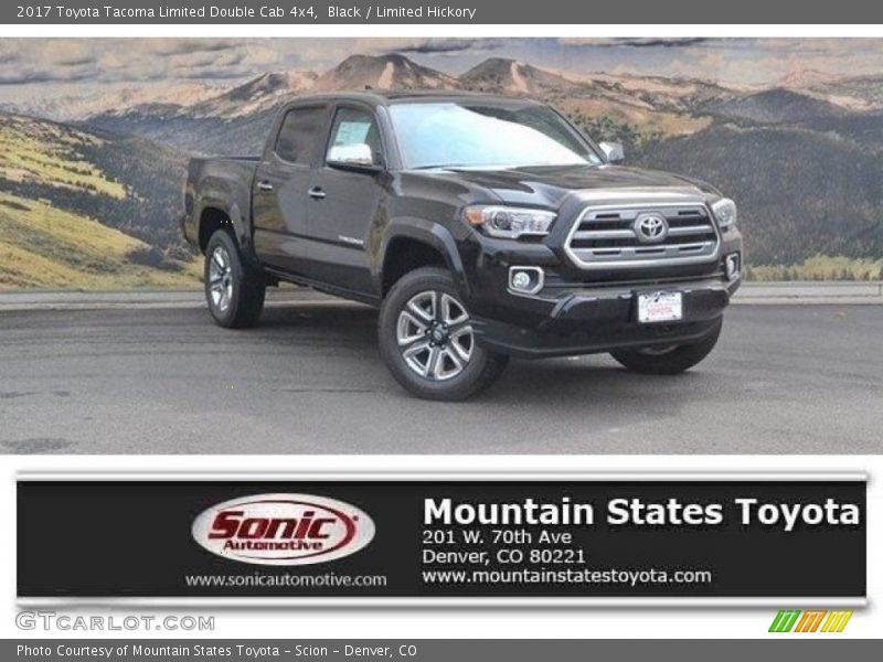 Black / Limited Hickory 2017 Toyota Tacoma Limited Double Cab 4x4