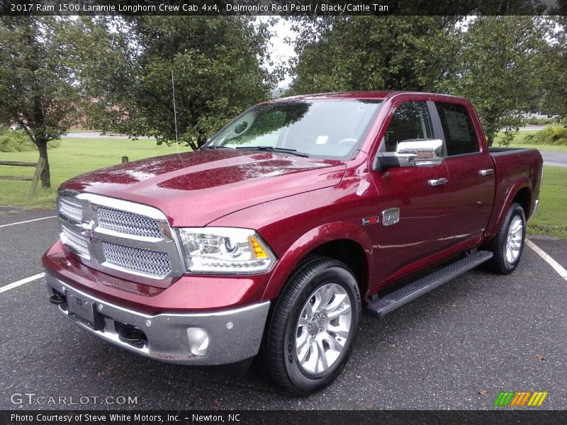 Delmonico Red Pearl / Black/Cattle Tan 2017 Ram 1500 Laramie Longhorn Crew Cab 4x4