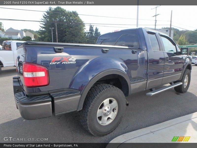 True Blue Metallic / Black 2005 Ford F150 FX4 SuperCab 4x4