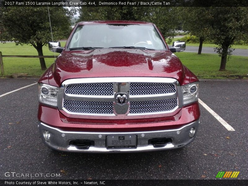 Delmonico Red Pearl / Black/Cattle Tan 2017 Ram 1500 Laramie Longhorn Crew Cab 4x4