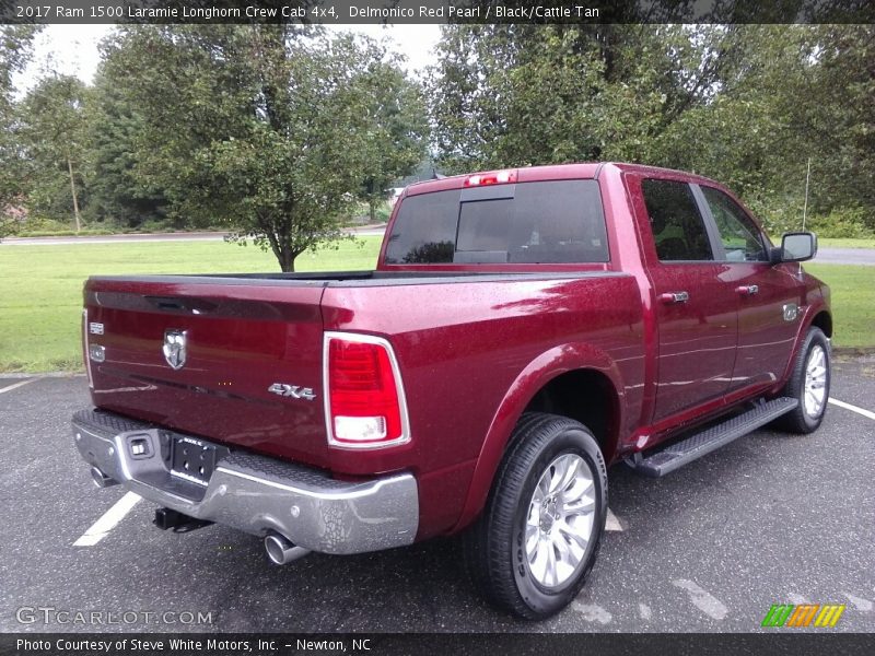 Delmonico Red Pearl / Black/Cattle Tan 2017 Ram 1500 Laramie Longhorn Crew Cab 4x4