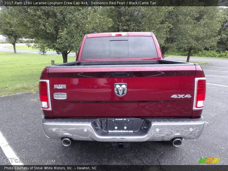 Delmonico Red Pearl / Black/Cattle Tan 2017 Ram 1500 Laramie Longhorn Crew Cab 4x4