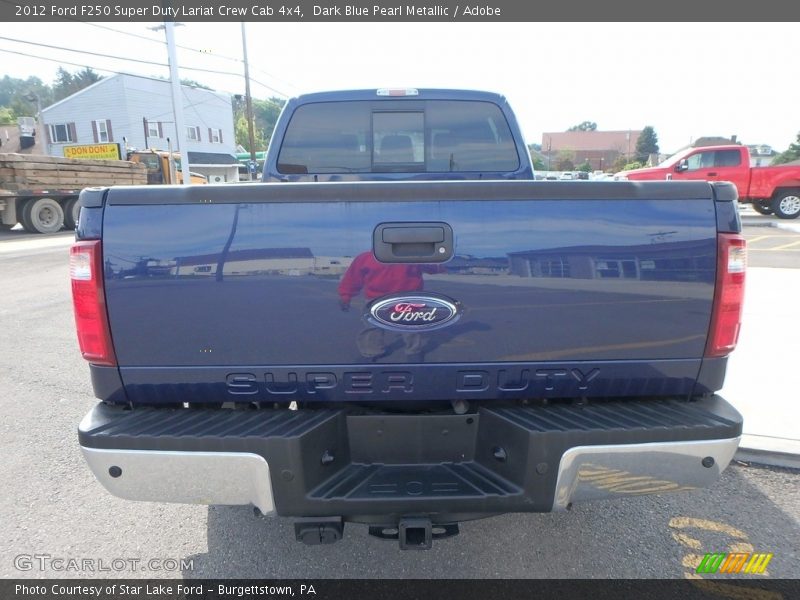 Dark Blue Pearl Metallic / Adobe 2012 Ford F250 Super Duty Lariat Crew Cab 4x4
