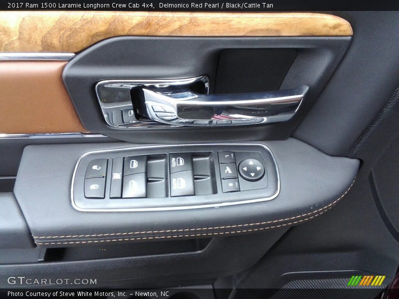 Delmonico Red Pearl / Black/Cattle Tan 2017 Ram 1500 Laramie Longhorn Crew Cab 4x4