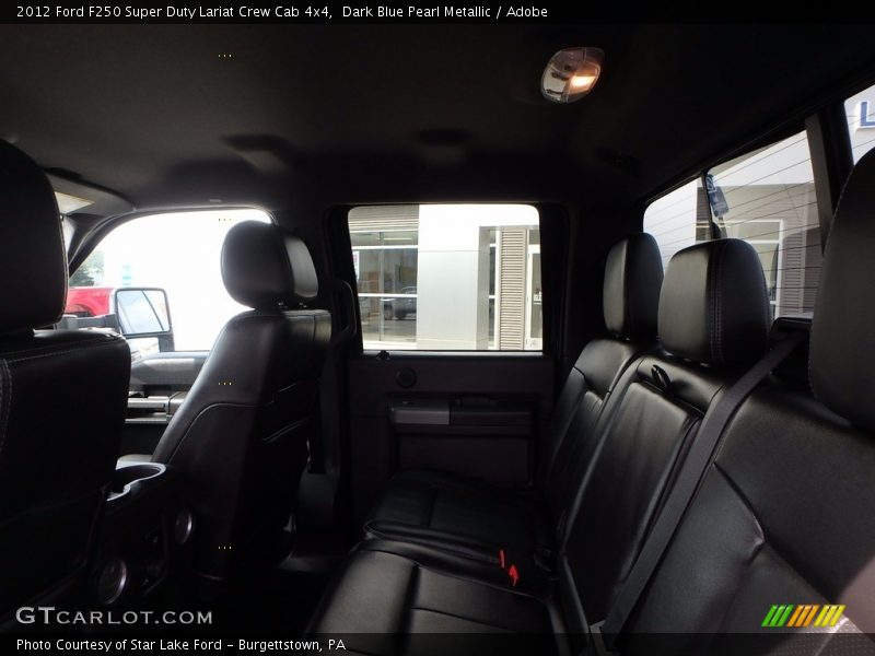 Dark Blue Pearl Metallic / Adobe 2012 Ford F250 Super Duty Lariat Crew Cab 4x4