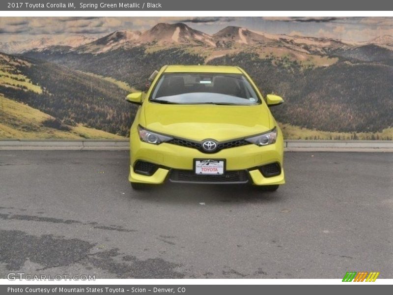 Spring Green Metallic / Black 2017 Toyota Corolla iM