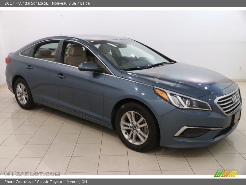 Nouveau Blue / Beige 2017 Hyundai Sonata SE
