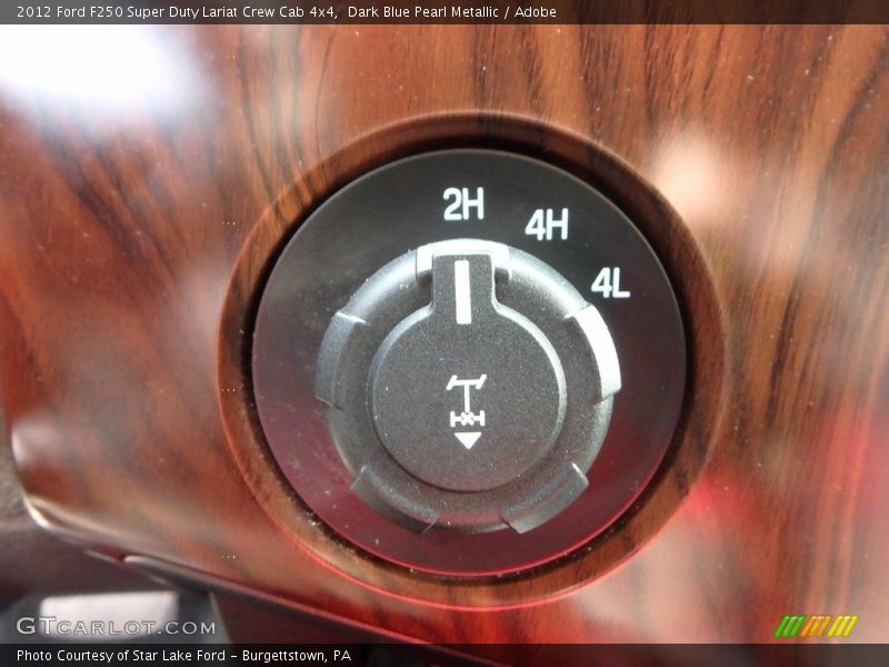 Dark Blue Pearl Metallic / Adobe 2012 Ford F250 Super Duty Lariat Crew Cab 4x4