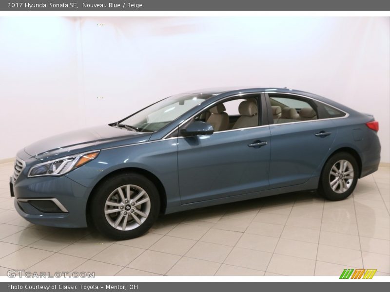 Nouveau Blue / Beige 2017 Hyundai Sonata SE