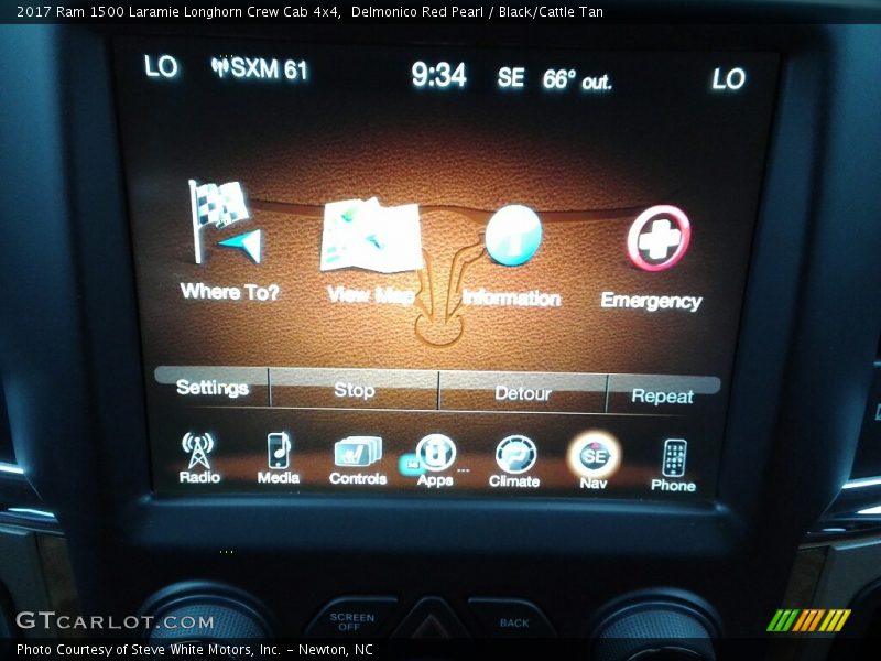 Delmonico Red Pearl / Black/Cattle Tan 2017 Ram 1500 Laramie Longhorn Crew Cab 4x4