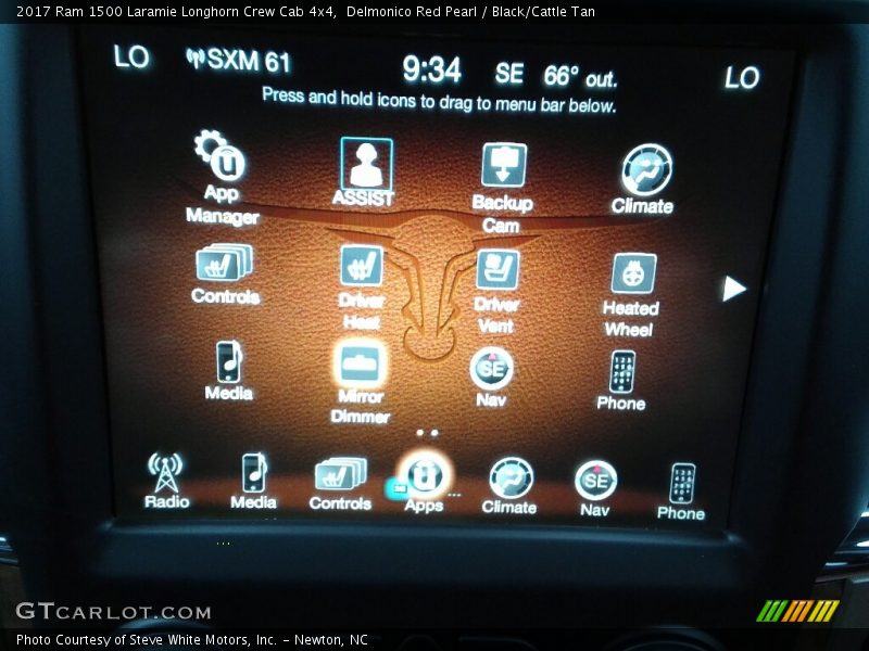 Delmonico Red Pearl / Black/Cattle Tan 2017 Ram 1500 Laramie Longhorn Crew Cab 4x4