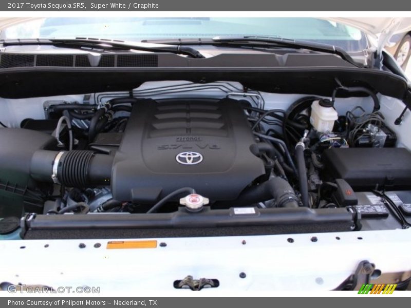 Super White / Graphite 2017 Toyota Sequoia SR5
