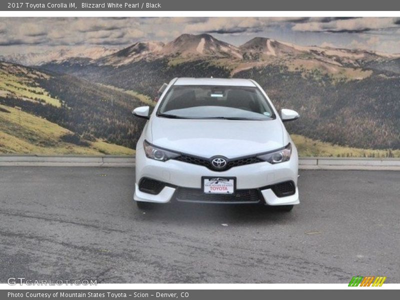 Blizzard White Pearl / Black 2017 Toyota Corolla iM