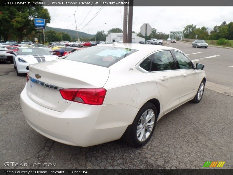 White Diamond Tricoat / Jet Black/Brownstone 2014 Chevrolet Impala LT