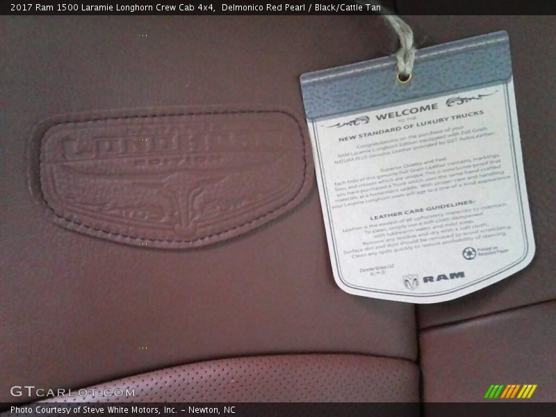 Delmonico Red Pearl / Black/Cattle Tan 2017 Ram 1500 Laramie Longhorn Crew Cab 4x4