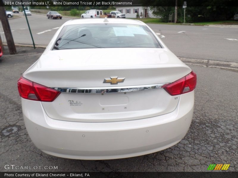 White Diamond Tricoat / Jet Black/Brownstone 2014 Chevrolet Impala LT