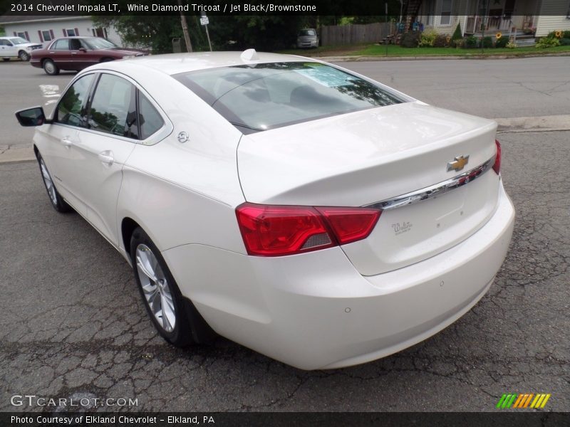 White Diamond Tricoat / Jet Black/Brownstone 2014 Chevrolet Impala LT