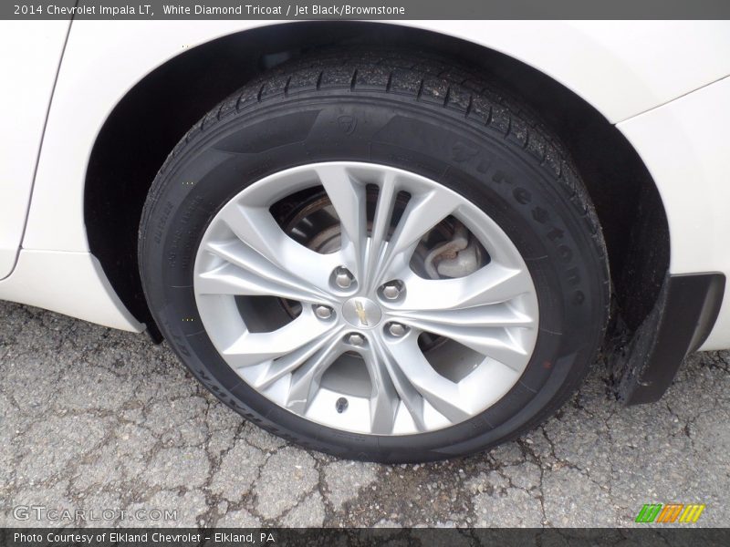 White Diamond Tricoat / Jet Black/Brownstone 2014 Chevrolet Impala LT