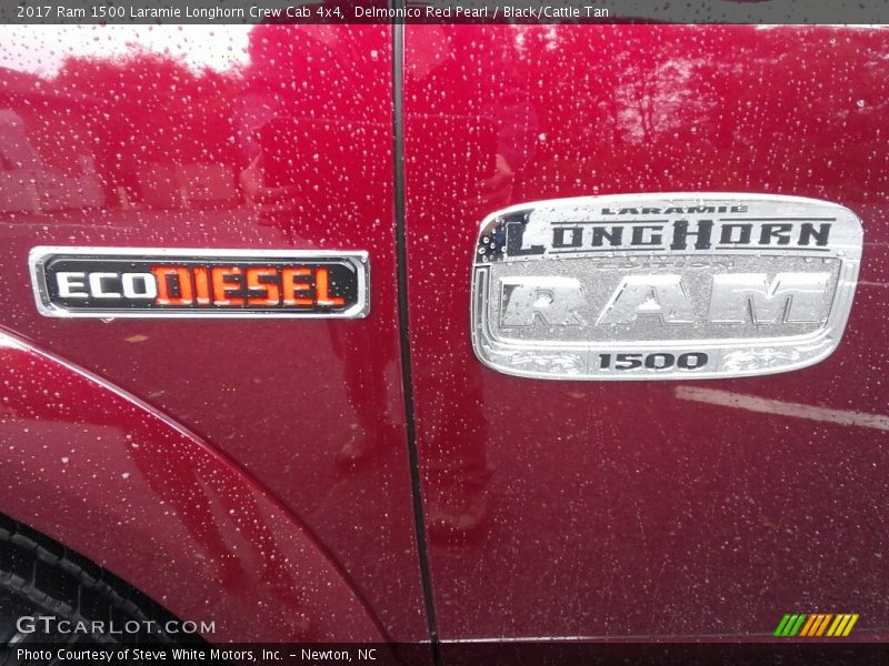 Delmonico Red Pearl / Black/Cattle Tan 2017 Ram 1500 Laramie Longhorn Crew Cab 4x4