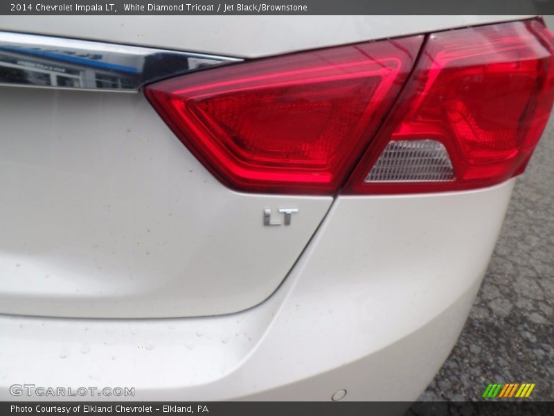 White Diamond Tricoat / Jet Black/Brownstone 2014 Chevrolet Impala LT