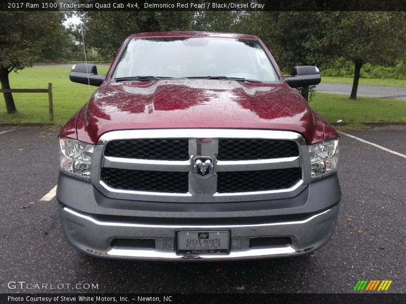 Delmonico Red Pearl / Black/Diesel Gray 2017 Ram 1500 Tradesman Quad Cab 4x4