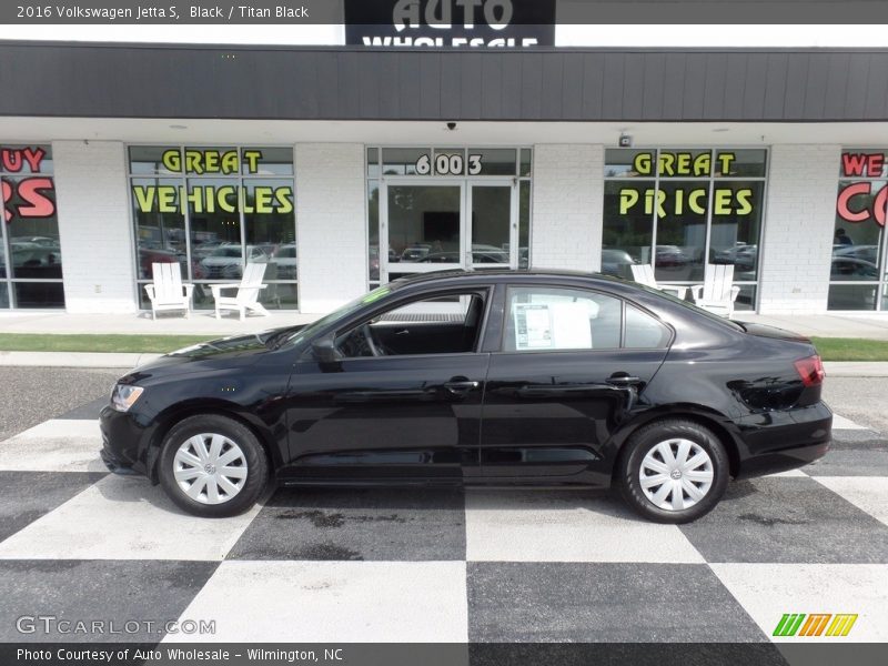 Black / Titan Black 2016 Volkswagen Jetta S