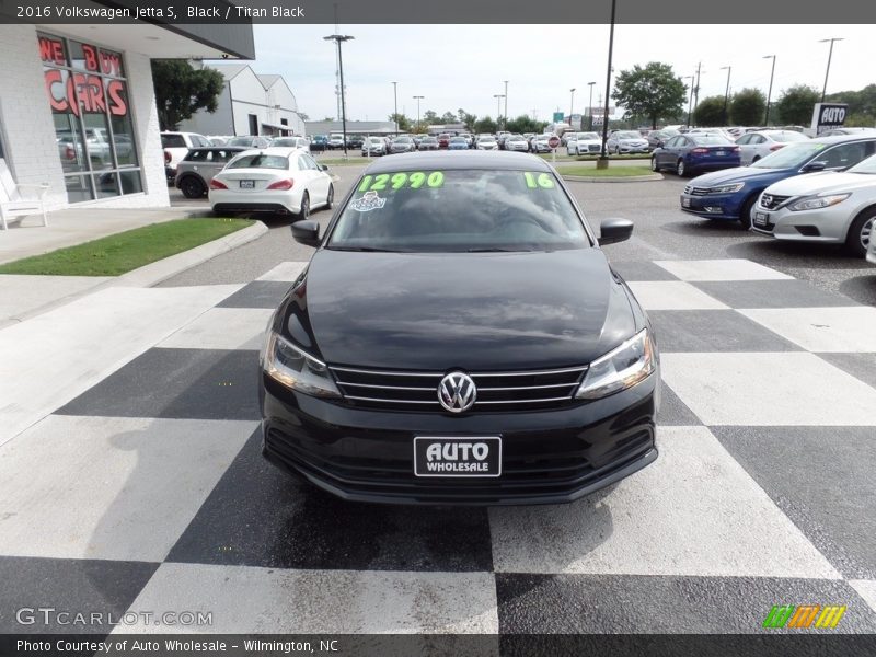 Black / Titan Black 2016 Volkswagen Jetta S