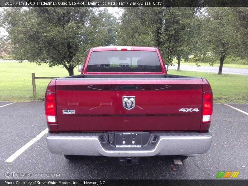 Delmonico Red Pearl / Black/Diesel Gray 2017 Ram 1500 Tradesman Quad Cab 4x4
